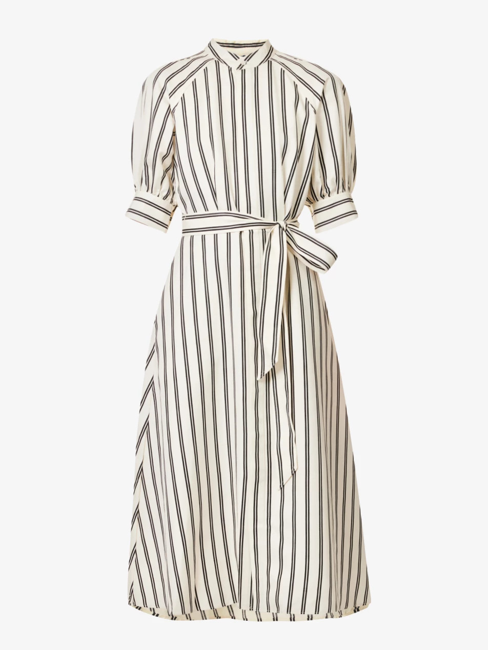 Striped silk midi dress | Selfridges