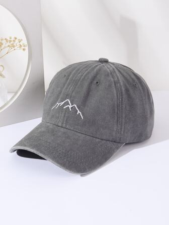 Mountain Embroidered Baseball Cap | SHEIN