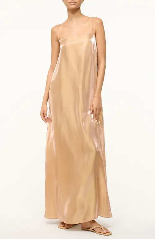 STAUD Delphina Gown in Rose Gold at Nordstrom, Size Large | Nordstrom