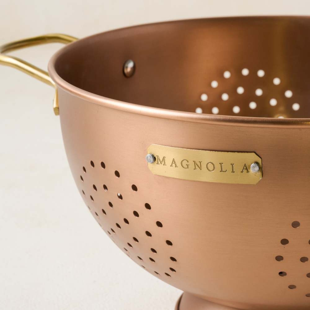 Copper and Brass Colander | Magnolia