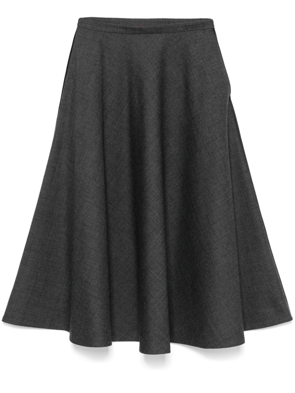 Gucci flared midi skirt - Grey | Farfetch Global