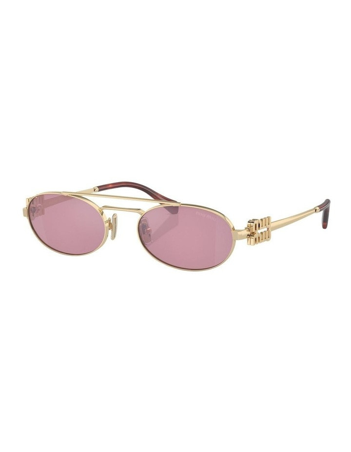 Miu MiuMU 52YS Sunglasses in Gold | Myer