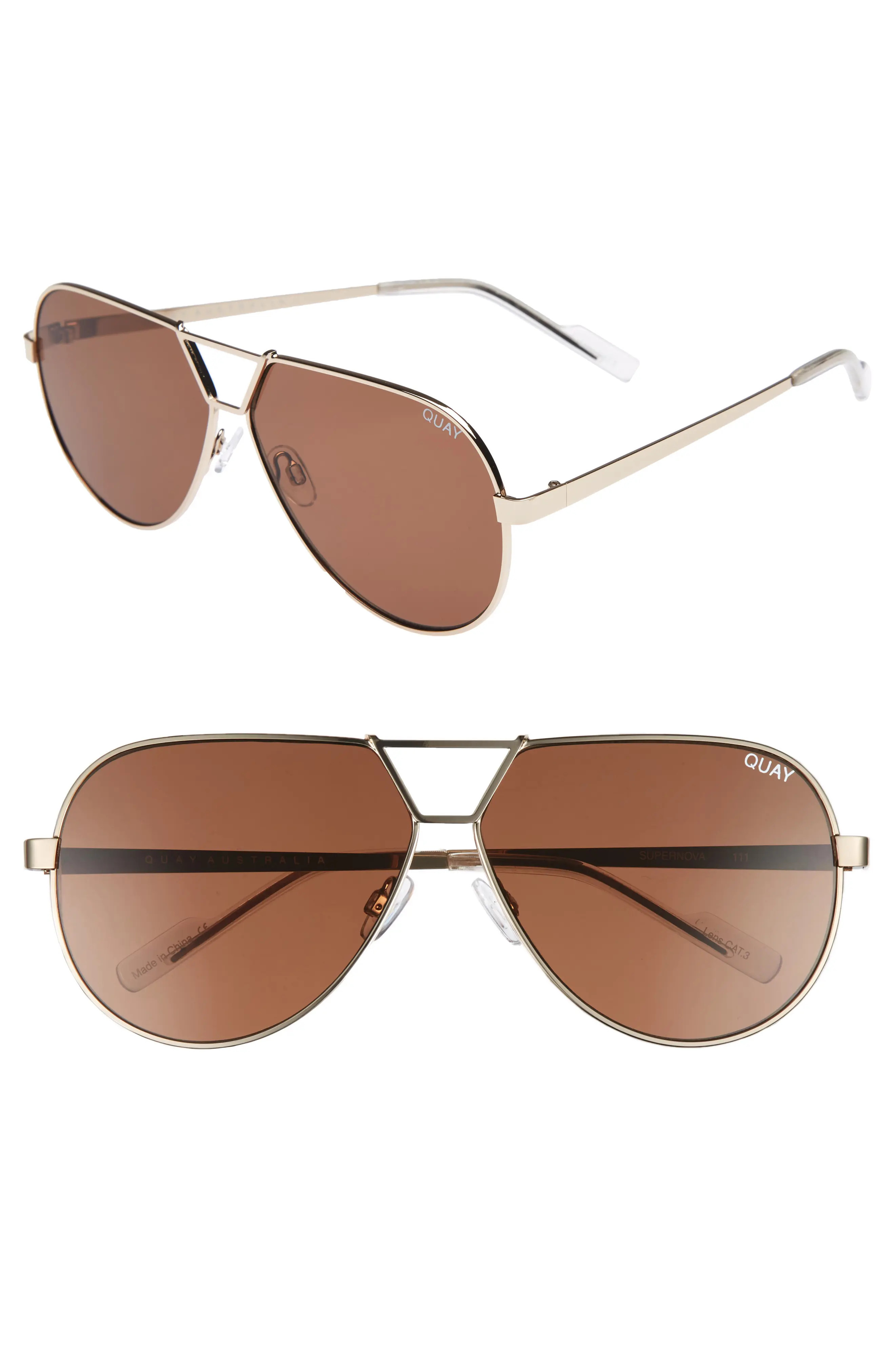 Supernova 69mm Aviator Sunglasses | Nordstrom