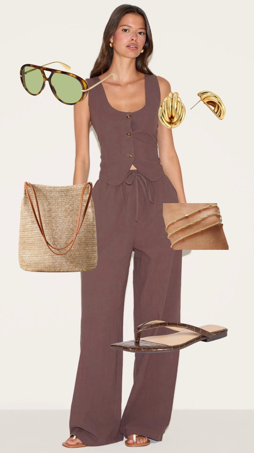 Sale outfit 
Pretty little thing sale
Cute summer set
Amazon bag and earrings
Amazon flip flops
Sale 

#LTKgrwm #LTKSaleAlert #LTKootd