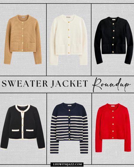 Rounding up some sweater jackets!

• J.Crew - highly recommend, beautiful quality, available in many colors and patterns [red one is currently sold out, but they restock frequently - linked to a similar one at loft that’s under $50] 
• Abercrombie - similar to J.Crew, under $100
• mango - under $100

Workwear  / office staple / sweater jacket / classic style

#LTKworkwear