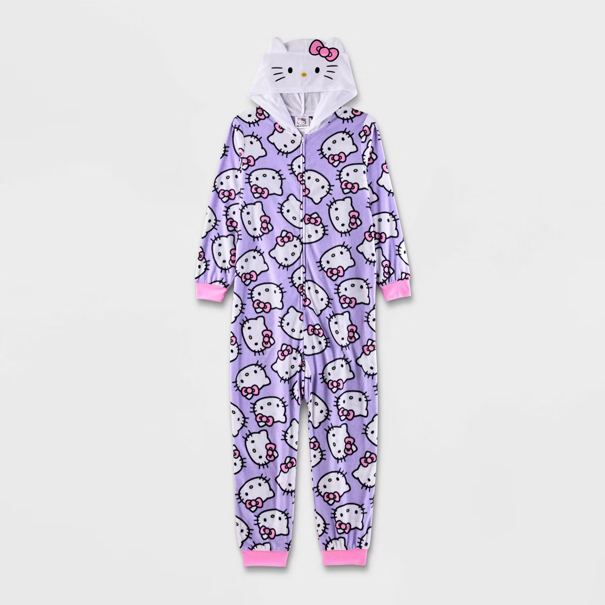 Girls' Hello Kitty Union Suit - Purple | Target