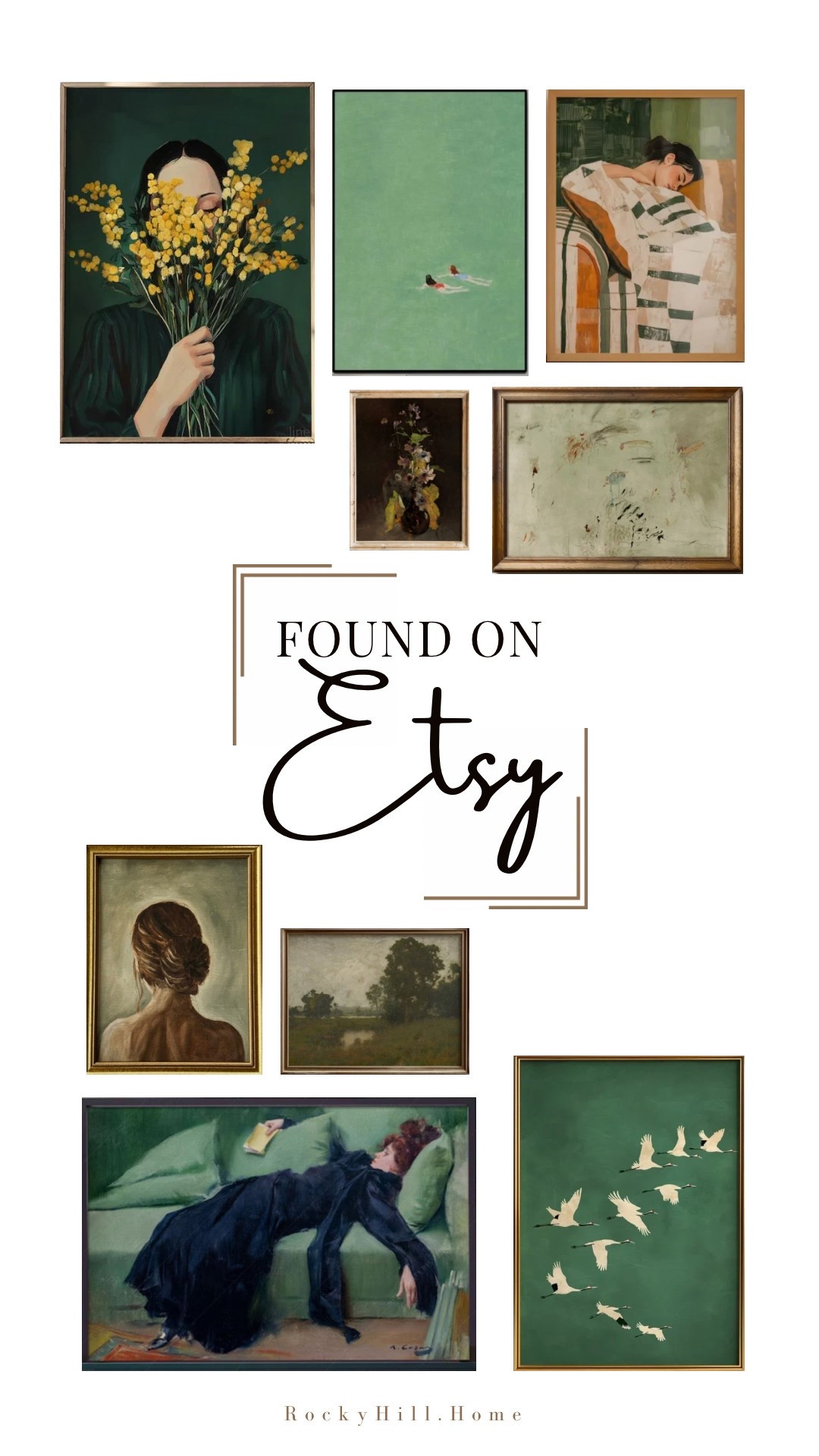 My favorite green art prints and downloads available on Etsy right now! 

modern female portraits, feminine art, vintage landscape, abstract paintings, floral still life, japandi, cottage, mcm, green color palette 

#LTKHome #LTKFindsUnder50 #LTKStyleTip