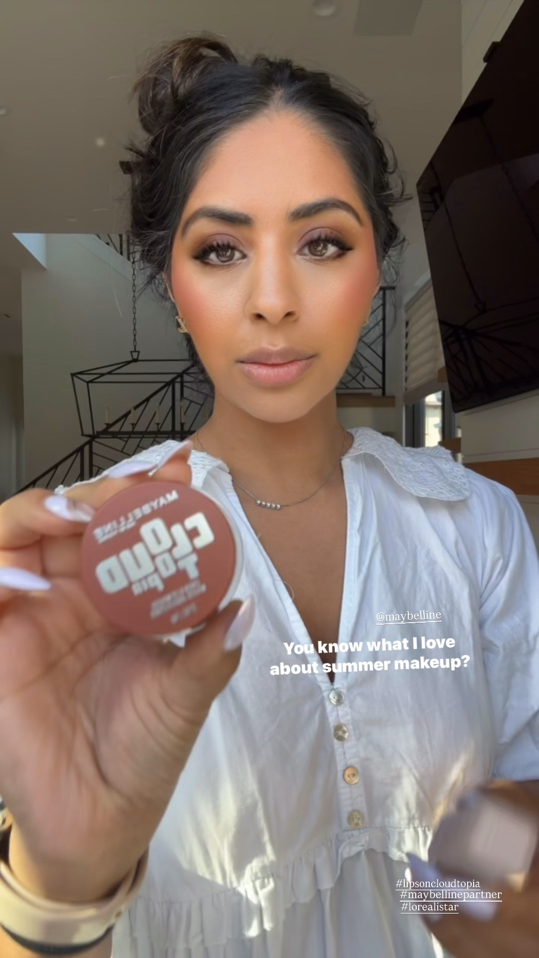 Maybelline Cloudtopia lip and blush duo. Serum lipstick. Lip combo. Summer lipstick. Lip gloss. Skincare for your lips. Lippie’s. Vacation. Makeup. Summer makeup. 

Base coat- cloudtopia- toasted sky
Top- satin lipstick- fit check

#LTKdayinmylife #LTKgrwm #LTKootd