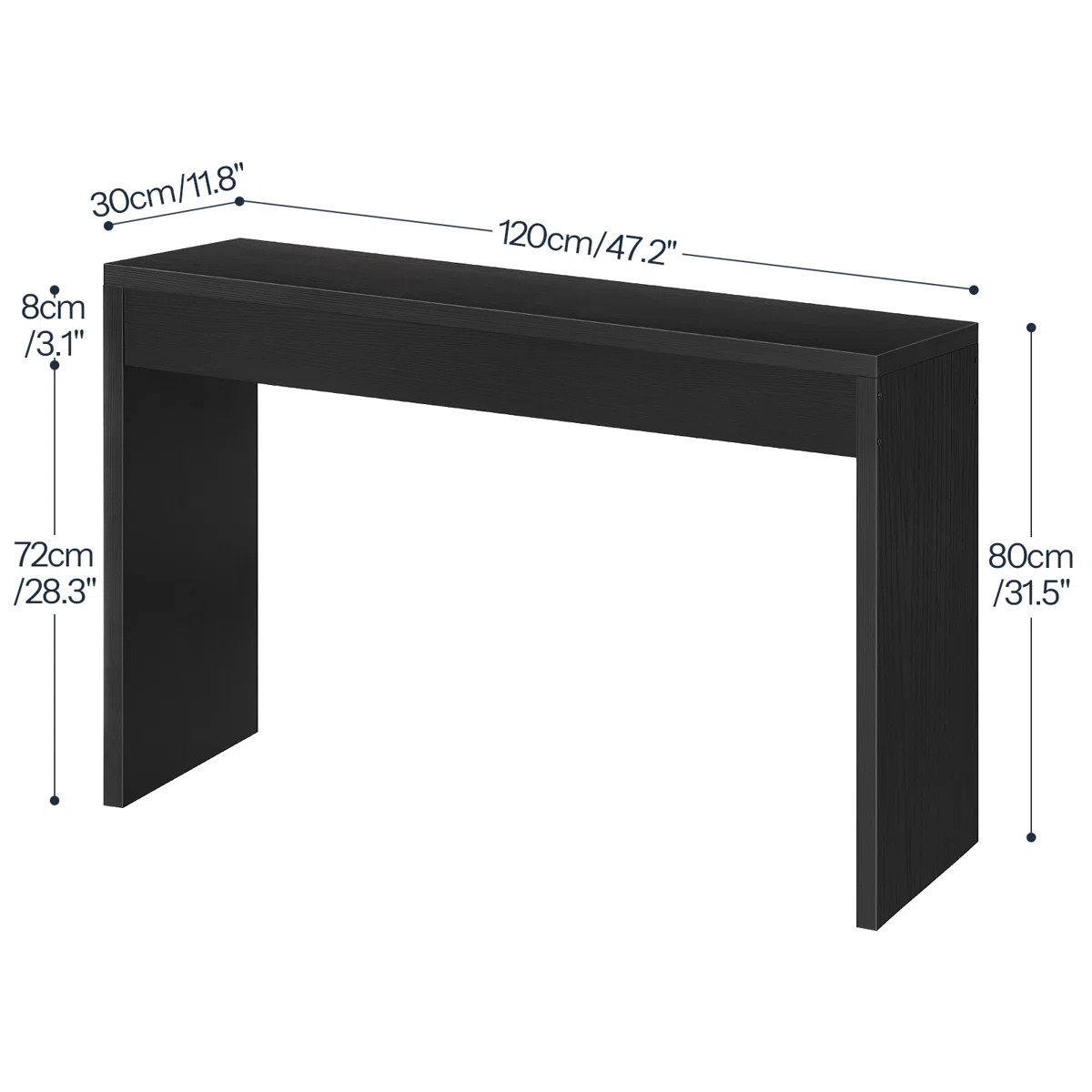 Nooriyah 47.2" Narrow Console Table  Hallway Foyer Table | Wayfair North America