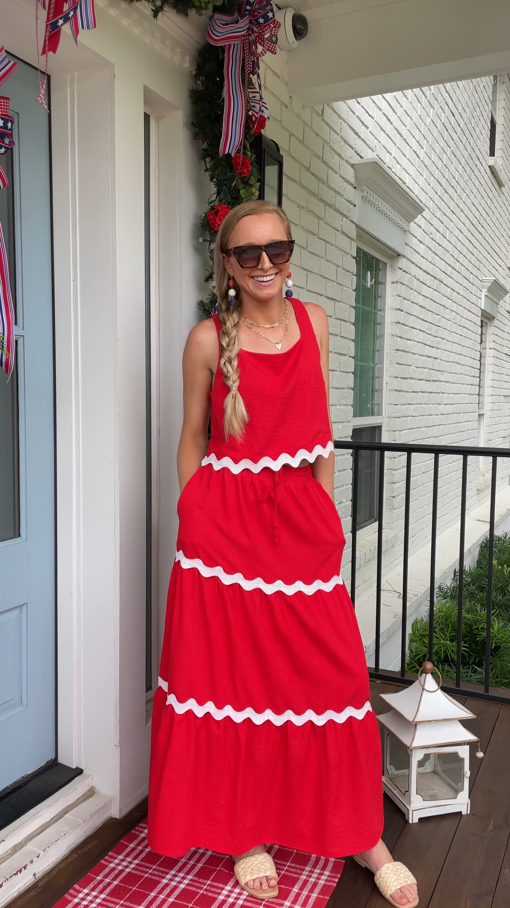 Fourth of July/ Summer outfit! From Amazon - super comfortable.  I’m wearing a size small. 

#LTKFindsUnder100 #LTKSeasonal