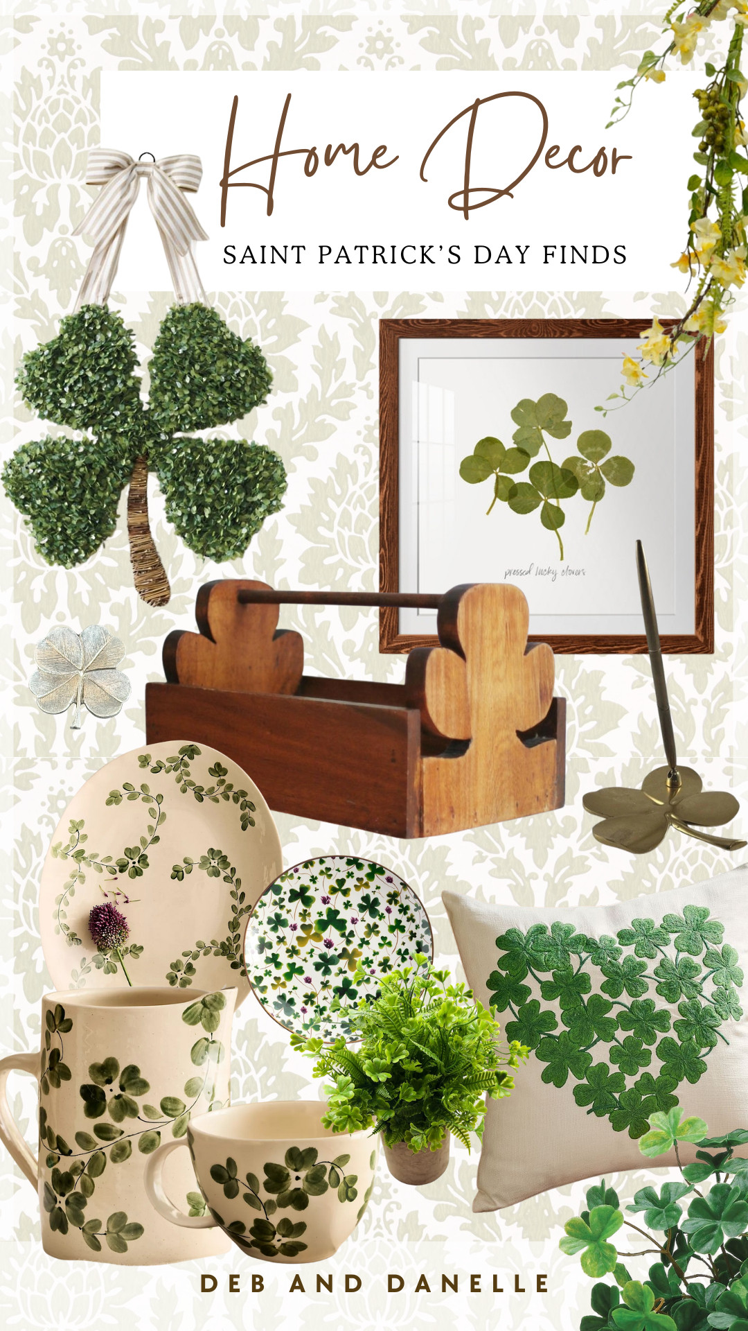 Saint Patrick's Day is on it's way. Here are some beautiful clover-shaped home decor finds to add a touch of green and good luck to your home.  

 #LTKSeasonal #LTKHome