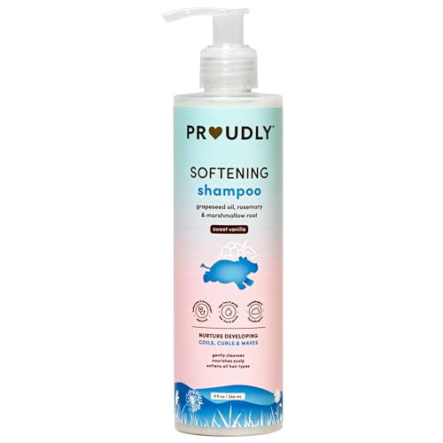 PROUDLY Softening Shampoo by Gabrielle Union & Dwyane Wade, Black & Brown Babies Coils, Curls & Waves, Tear-Free, Paraben-Free & Dermatologist-Tested, Sweet Vanilla, 9 oz | Amazon (US)