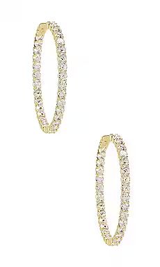 The Large Pave 925 Hoops
                    
                    The M Jewelers NY | Revolve Clothing (Global)