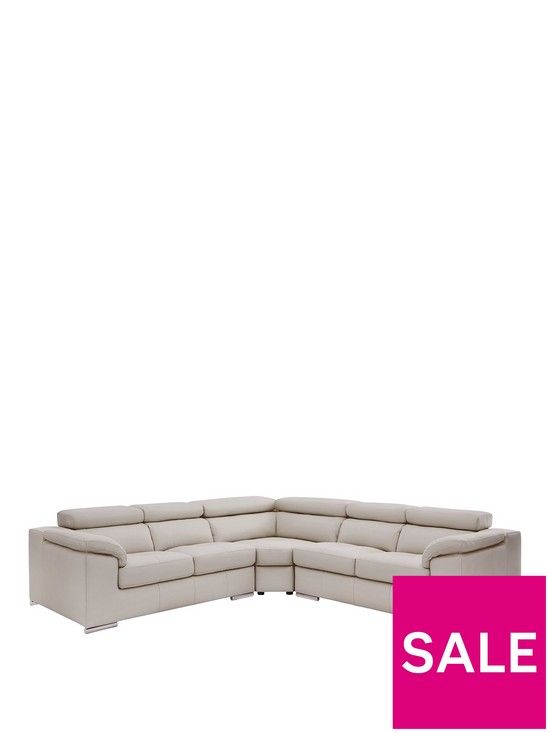 Brady 100% Premium Leather Corner Group Sofa | Very (UK)