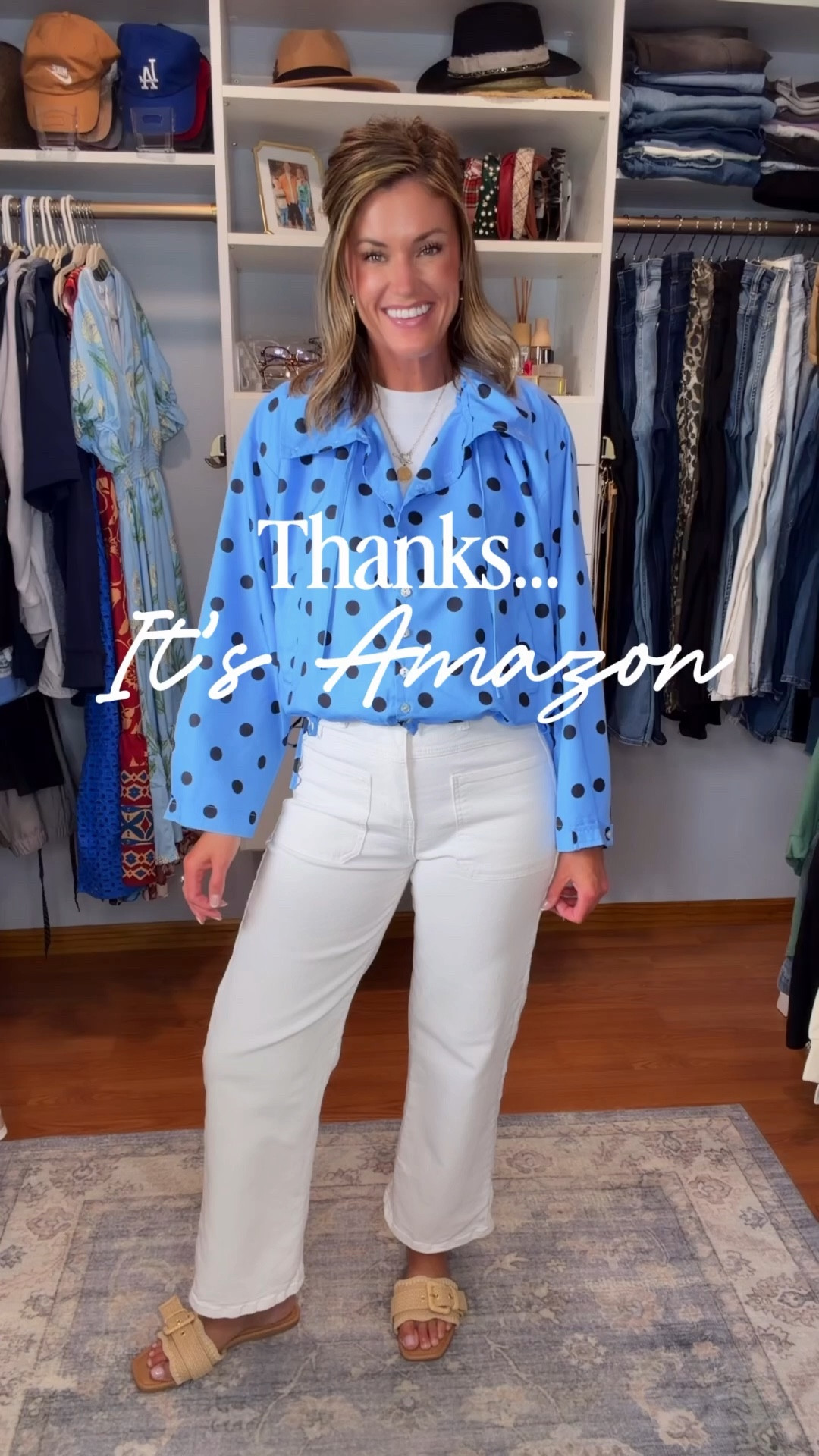 Thanks…it’s Amazon
Jacket/ small
White jeans/ 6
Sets/ medium
Dress/ small 
Graphic tee/ small
Shorts/ medium 

#LTKSeasonal #LTKOver40 #LTKootd
