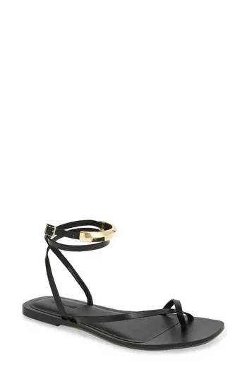 Madewell Lisbon Ankle Wrap Sandal in True Black at Nordstrom Rack, Size 10.5 | Nordstrom Rack