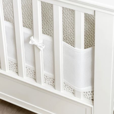Some details from Sophie’s nursery — specifically her crib and accessories! Her 4-in-1 crib is arguably one of my favorite pieces of furniture. It’s so classic and I know we’ll all continue to love it as it grows with her!
I adore the sweet rosebud pattern on these sheets — reminiscent of bedsheets I had as a child, but a bit more modern. I also linked the other sheets that we have and rotate between (adore the vintage toile vibes!). 
I know a lot of people have *feelings* about bumpers, but these mesh ones are breathable and keep Sophie from losing her paci throughout the night. We attempted to not use them after we moved and it was a disaster 🤣

#LTKbaby #LTKhome