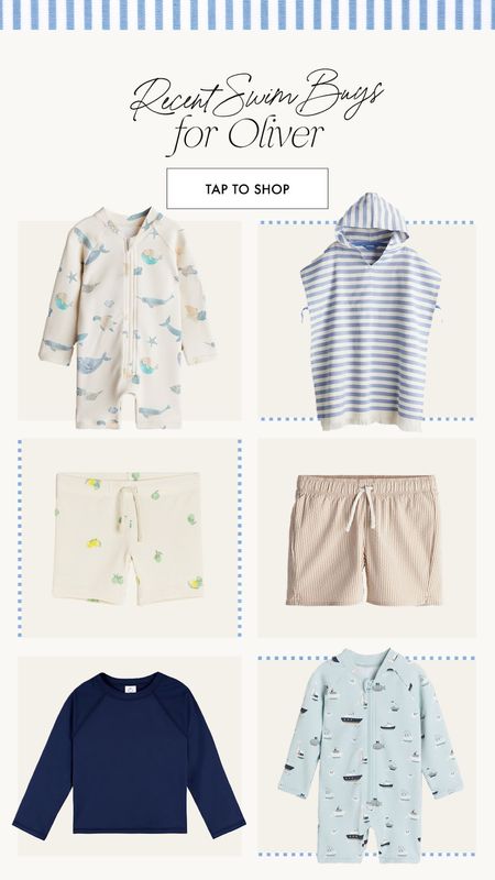 Ollie’s swimsuits this season 🫶🏼 love all of the swim at H&M!!! We buy him some there every year. He also loves the poncho towels!

Toddler swim, toddler boy swimsuits, toddler swimwear, H&M, rash guards, summer guys 

#LTKFindsUnder50 #LTKKids #LTKSeasonal