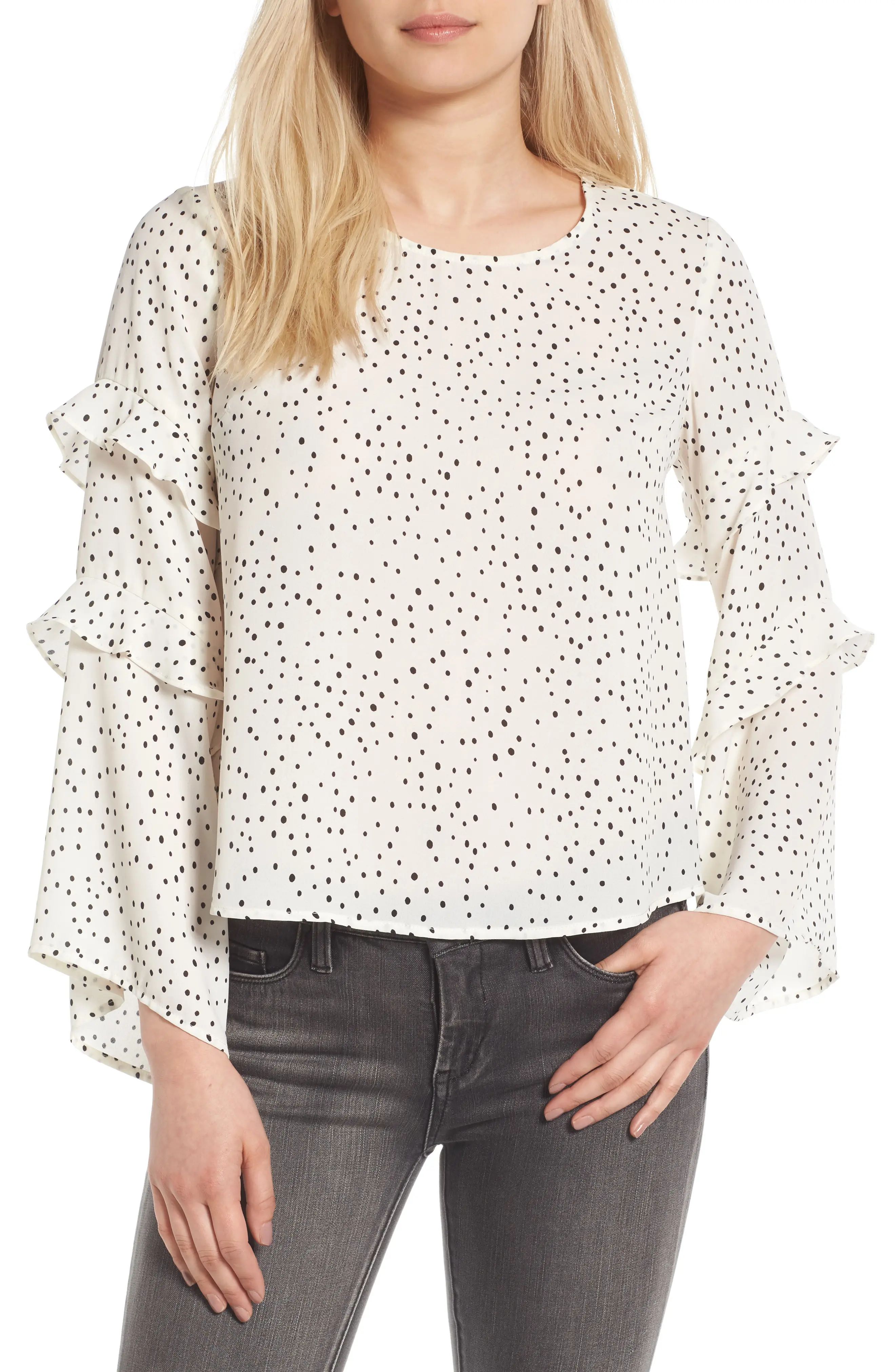 Ruffle Bell Sleeve Blouse | Nordstrom