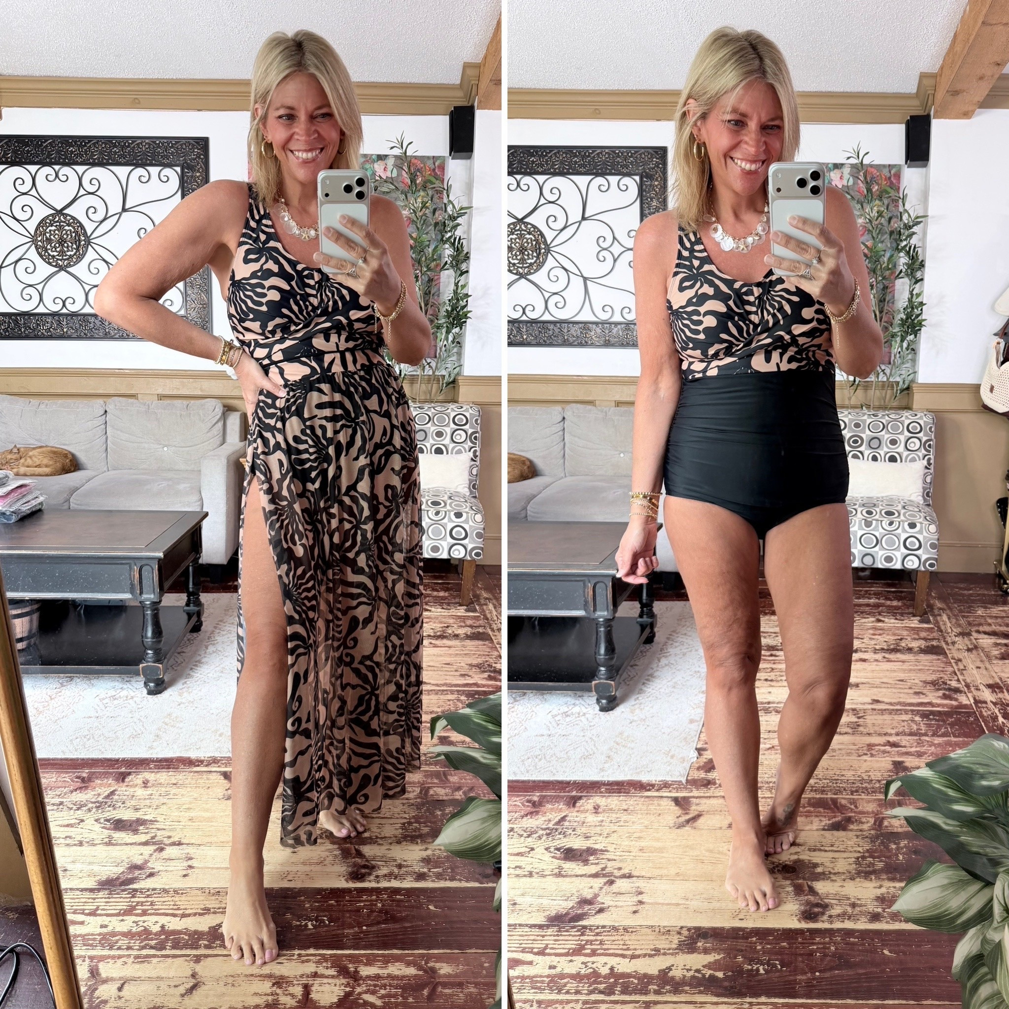 The perfect swim set for resort wear or cruise vacations- wearing size 12. (Size down if between sizes).

#LTKOver40 #LTKSwim #LTKMidsize