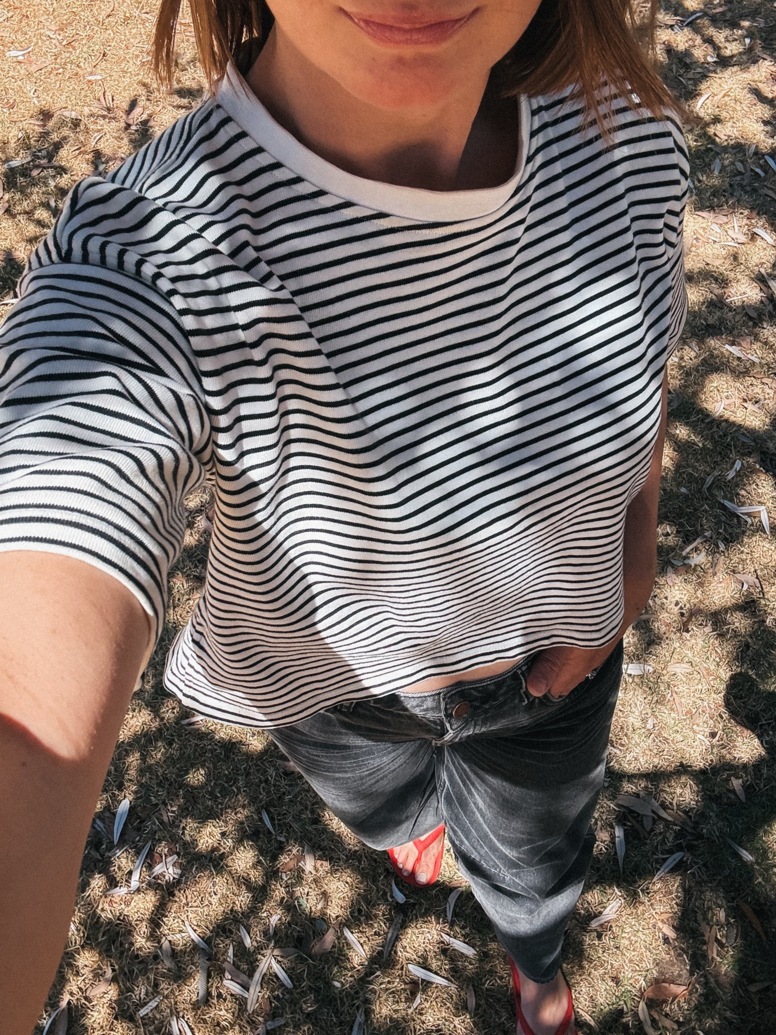 Jeans - Assembly Label. Wearing my usual size 26. 
Top -  Country Road. Wearing my usual size 8 (old)
Sandals - Archie’s. Tts 

#LTKnewzealand #LTKaustralia #LTKsummer