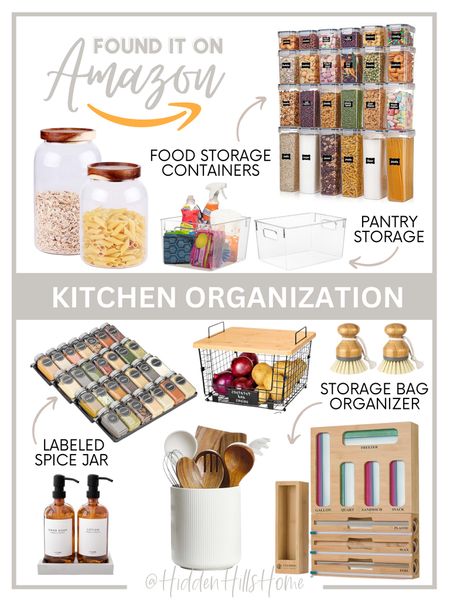 Amazon Kitchen Organization! Kitchen finds from amazon, organizers, let’s get organized #organization #amazon

#LTKfindsunder100 #LTKsalealert #LTKhome