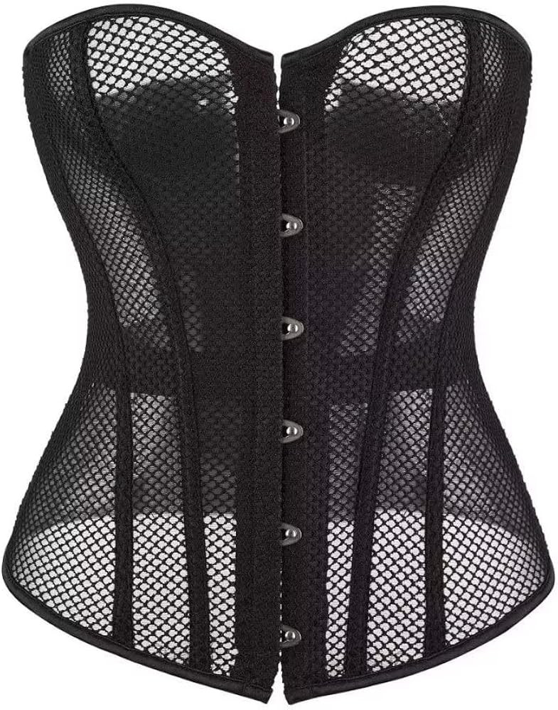 Corset Satin Overbust Lace up Busiter Shapewear Outfit | Amazon (US)