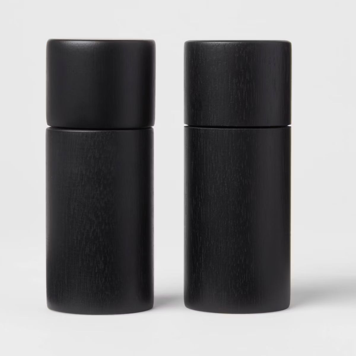 2pc Acacia Round Salt and Pepper Grinder Set Black - Threshold™ | Target