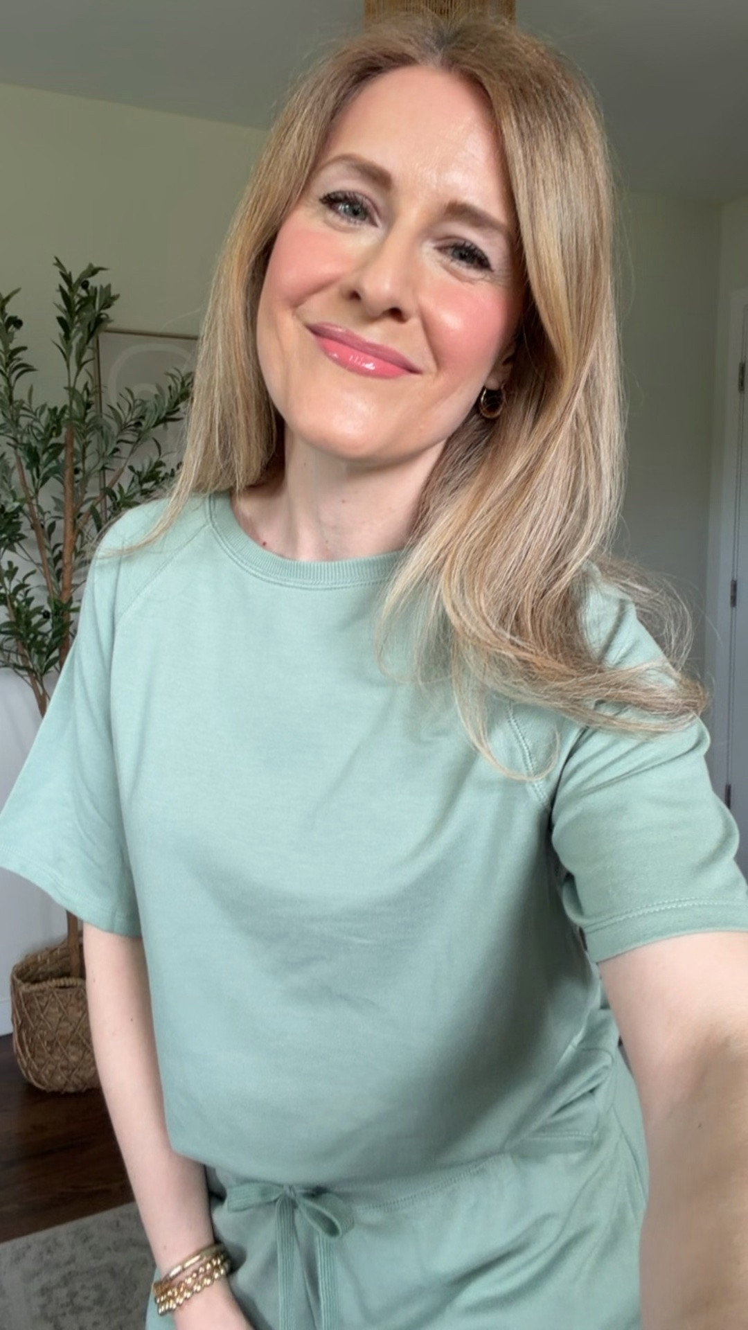 Comfy and cute lounge set at Walmart! We all love these! Comes in four colors. Fit is true to size and I’m wearing a medium in both pieces. #walmartfashion

#LTKOver40