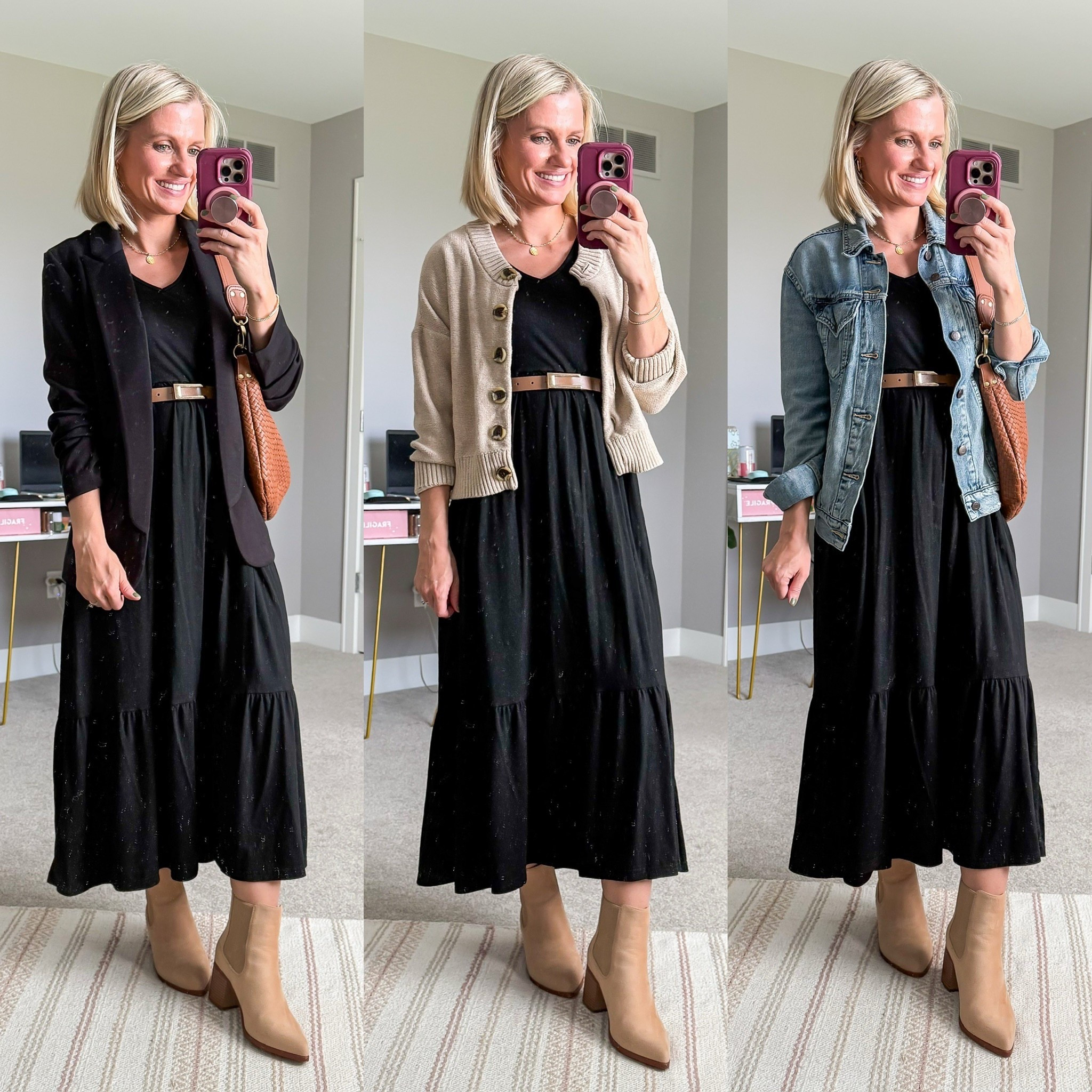 Fall outfits with a black dress. 

#LTKPetite #LTKOver40 #LTKSeasonal