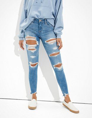 AE Ne(x)t Level Ripped Jegging | American Eagle Outfitters (US & CA)