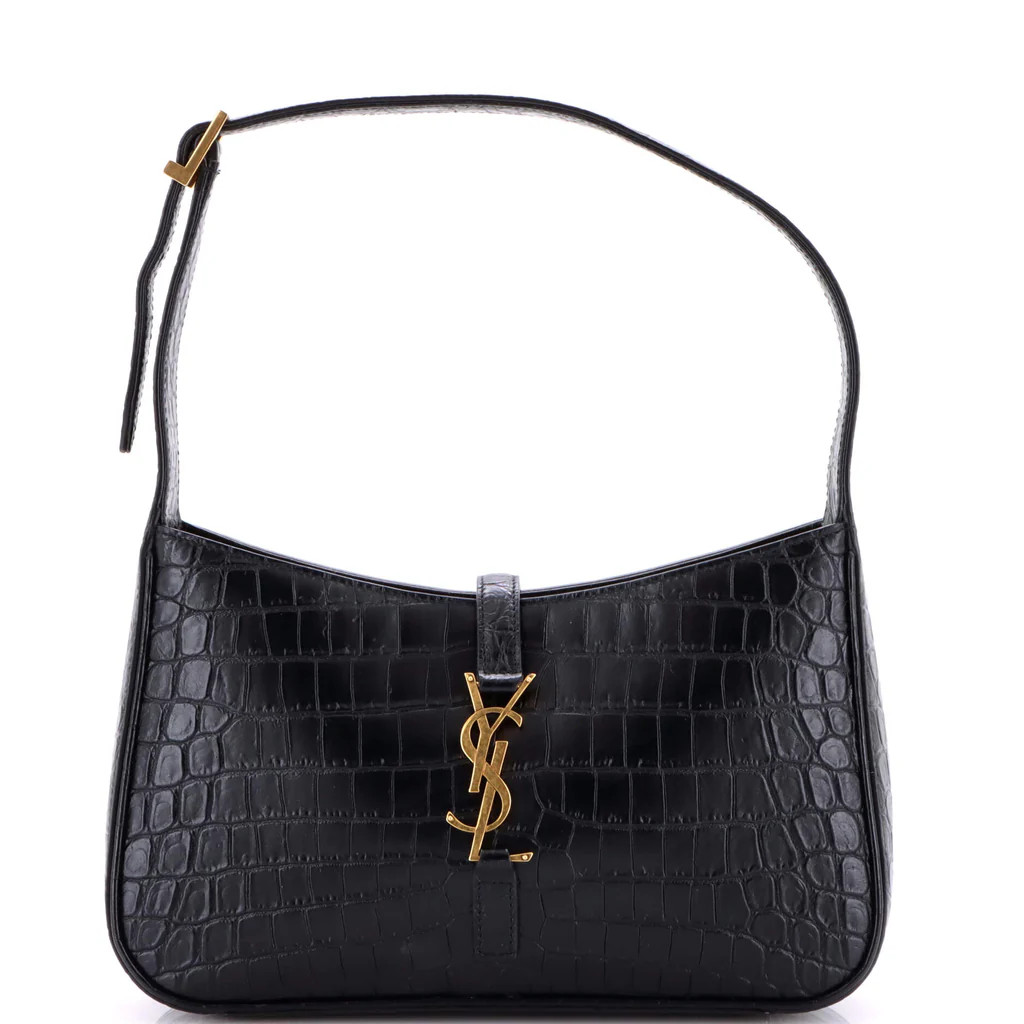 Le 5 a 7 Hobo Crocodile Embossed Leather Small | Rebag