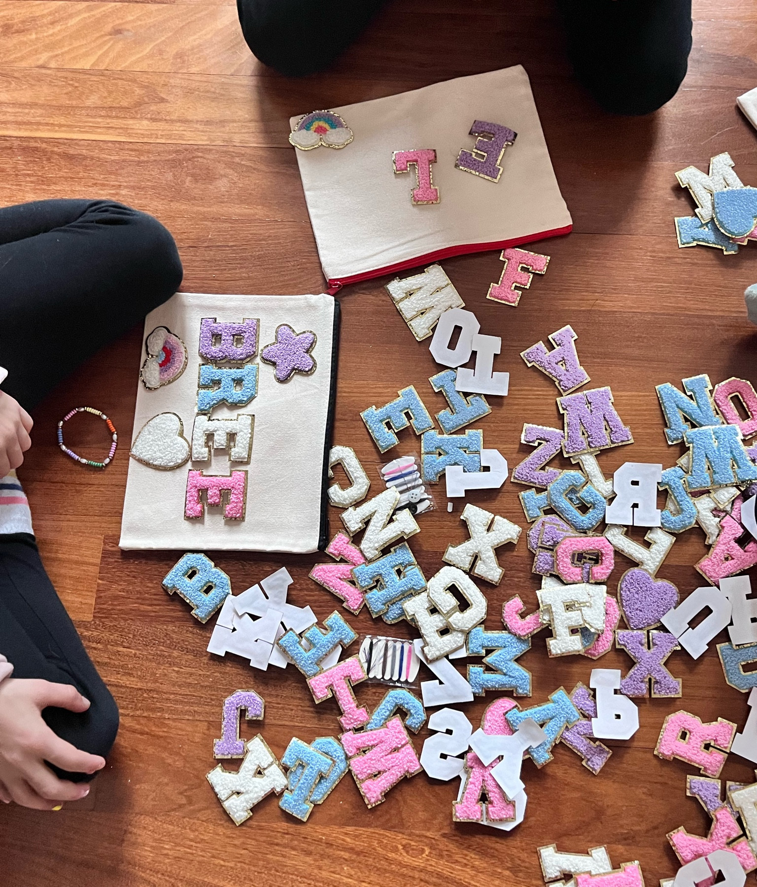 The cutest zipper pouches! These were self adhesive letters so it was easy for the kids to do on their own!

#LTKItBag #LTKSaleAlert #LTKKids