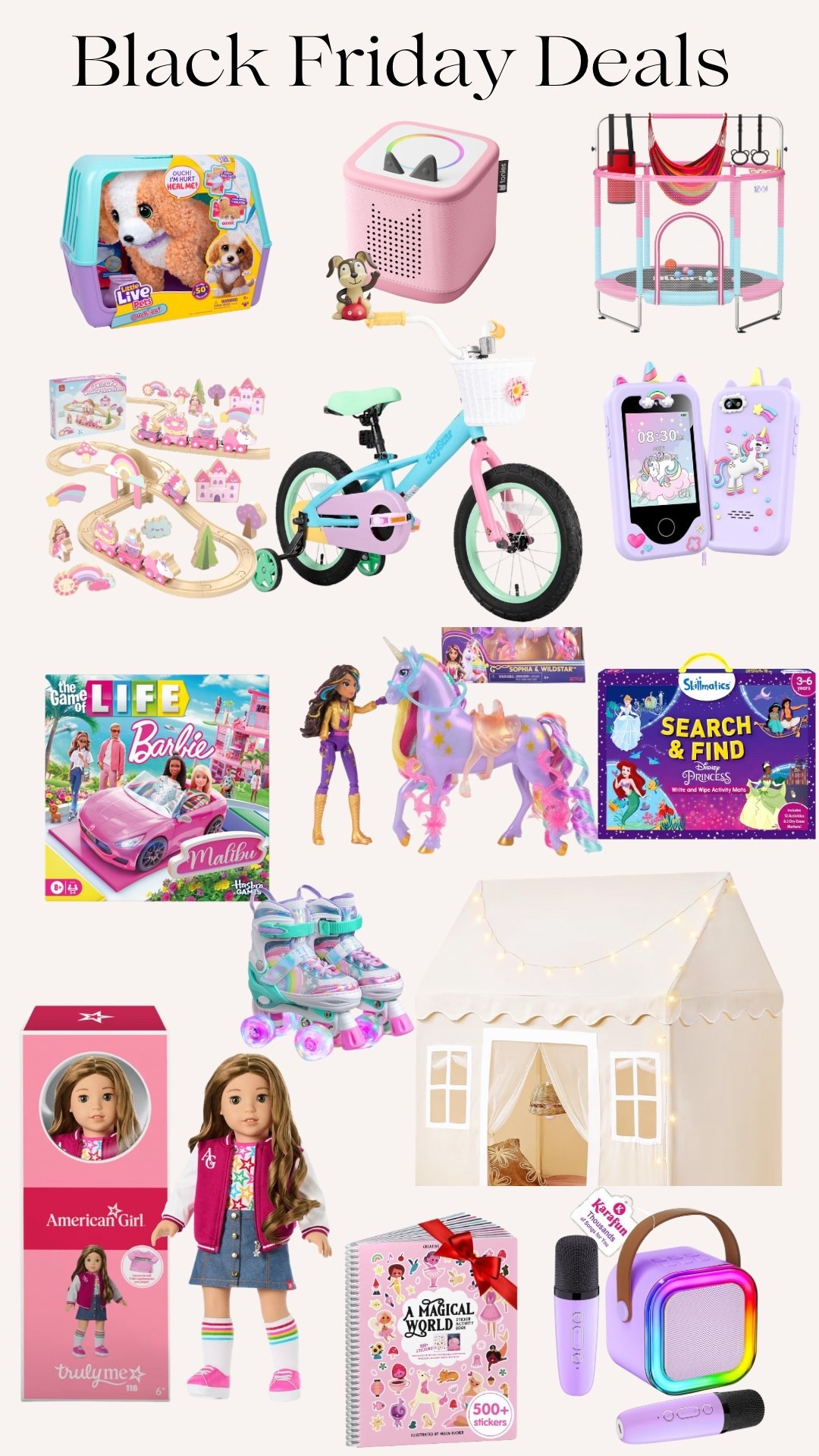 Black Friday Deals for Girls 🎁🎄

Amazon | Gifts for Girls | Black Friday | Cyber Week 

#LTKHoliday #LTKCyberWeek #LTKGiftGuide