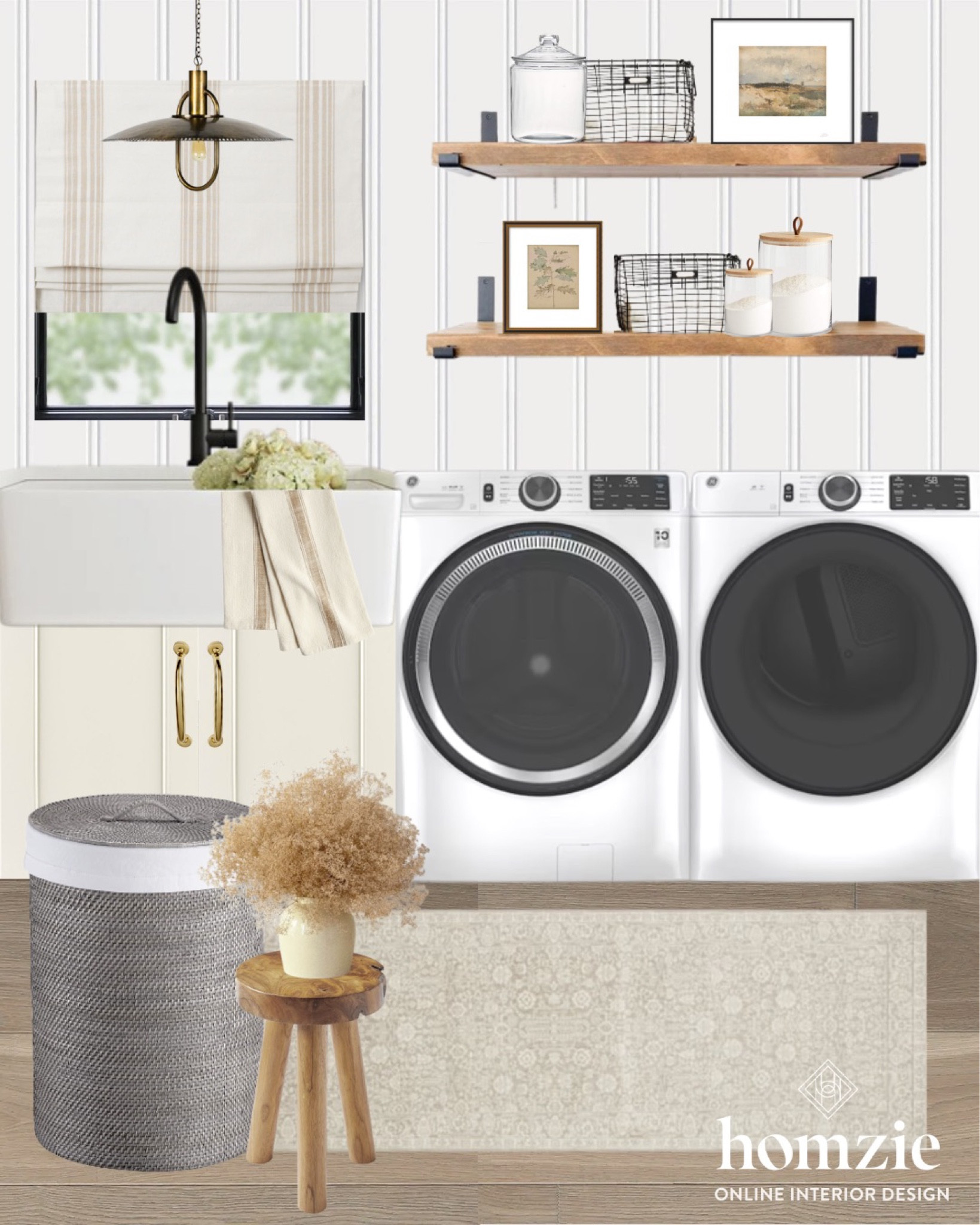 Loving this modern farmhouse laundry room design  

#LTKhome #LTKSeasonal #LTKunder100