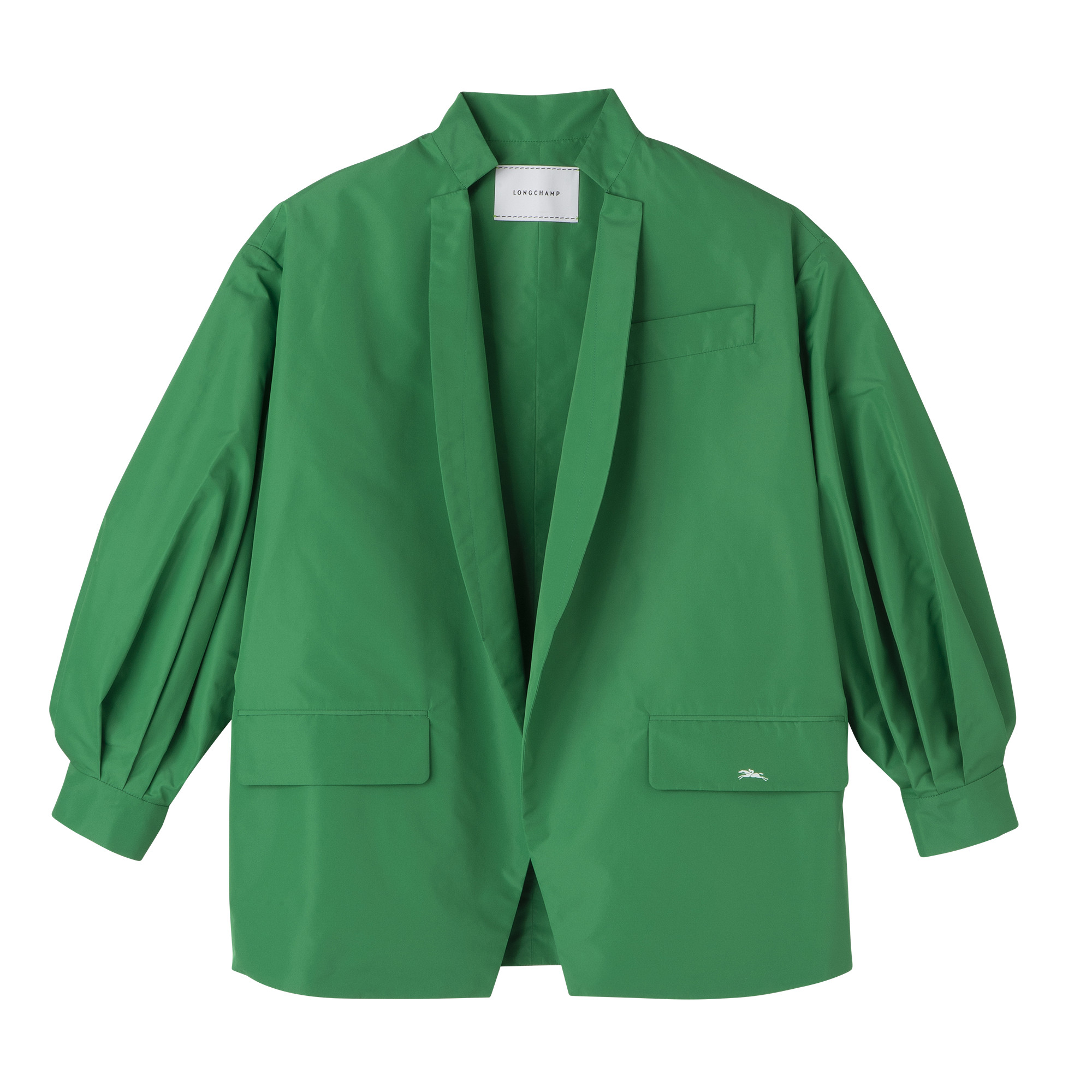 Kimono jacket Green - Technical taffeta | Longchamp US | Longchamp