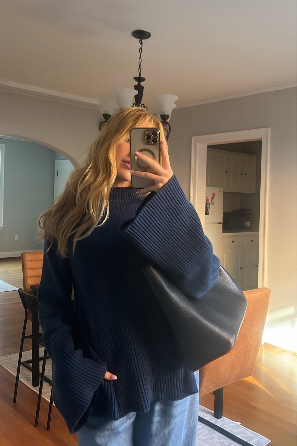 Sweater couldn’t be linked but it is most similar to NA-KD “Round neck knitted sweater” and “Folded sleeve knitted sweater”

#LTKWorkwear #LTKStyleTip #LTKHoliday