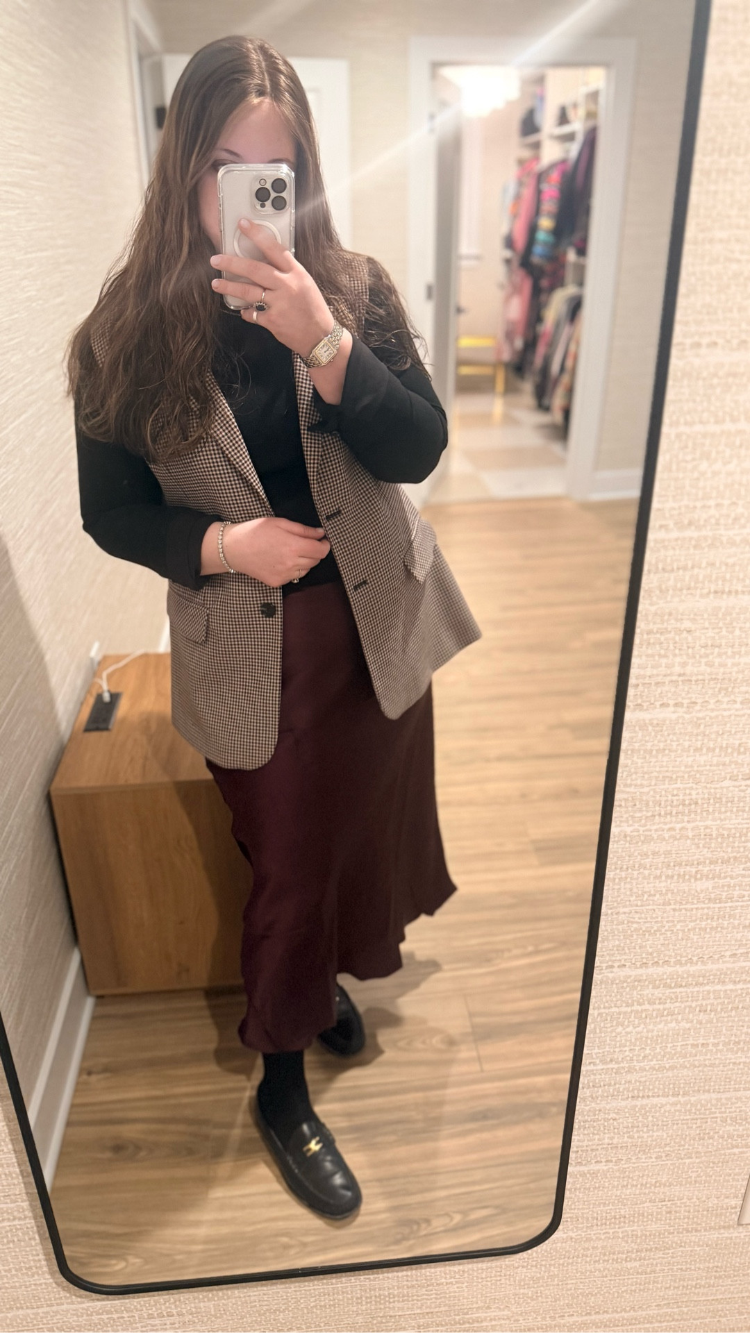 Love how put together a blazer and slip skirt can be! My slip skirt is washable silk from Quince I’m in the XL 

#LTKHoliday #LTKMidsize #LTKWorkwear
