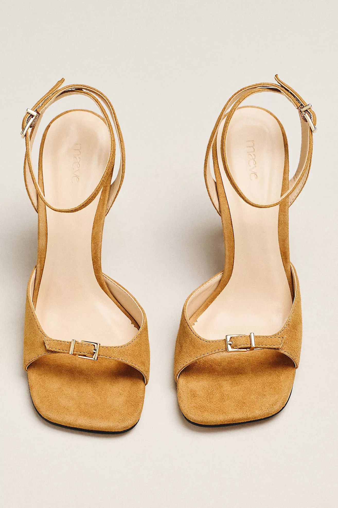Maeve Buckle Strappy Heels | Anthropologie (US)