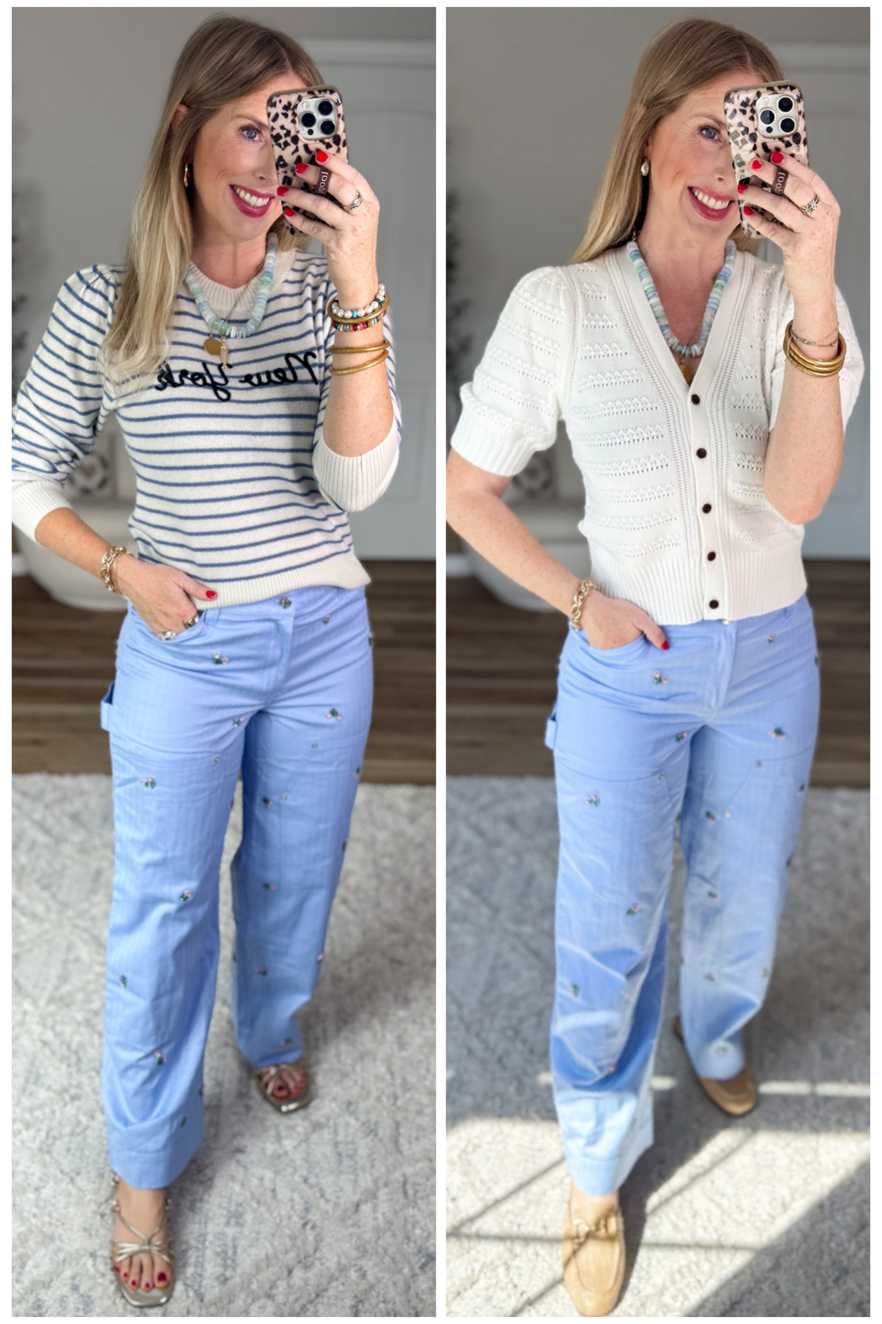 2 ways to wear these floral cluster bead jeans from Walmart!

#LTKgrwm #LTKootd #LTKmomlife