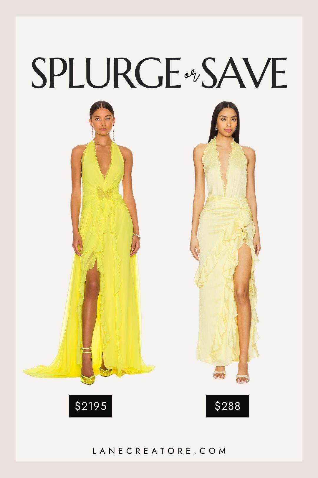 Blumarine Dress Dupe
tags: blumarine yellow dress dupe, Blumarine dupe, Blumarine-inspired dress yellow formal gown, blumarine ruffle dress dupe 

 