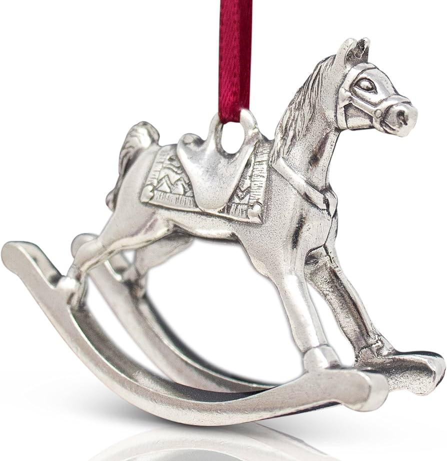 Danforth Toy Rocking Horse Ornament – Handcrafted Pewter Vintage Christmas Ornaments – 3 Dime... | Amazon (US)