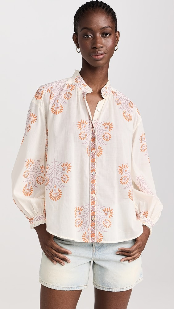 Alix of Bohemia Poet Papaya Aster Blouse | Shopbop | Shopbop
