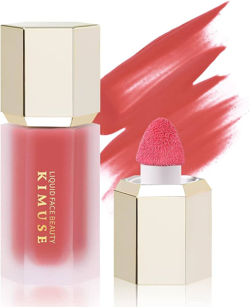 KIMUSE Soft Cream Blush Makeup, Liquid Blush for Cheeks, Weightless, Long-Wearing, Smudge Proof, ... | Amazon (US)