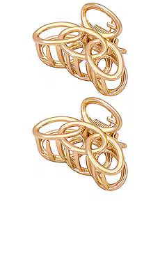 Ettika Keep It Simple Claw Clip in Gold from Revolve.com | Revolve Clothing (Global)
