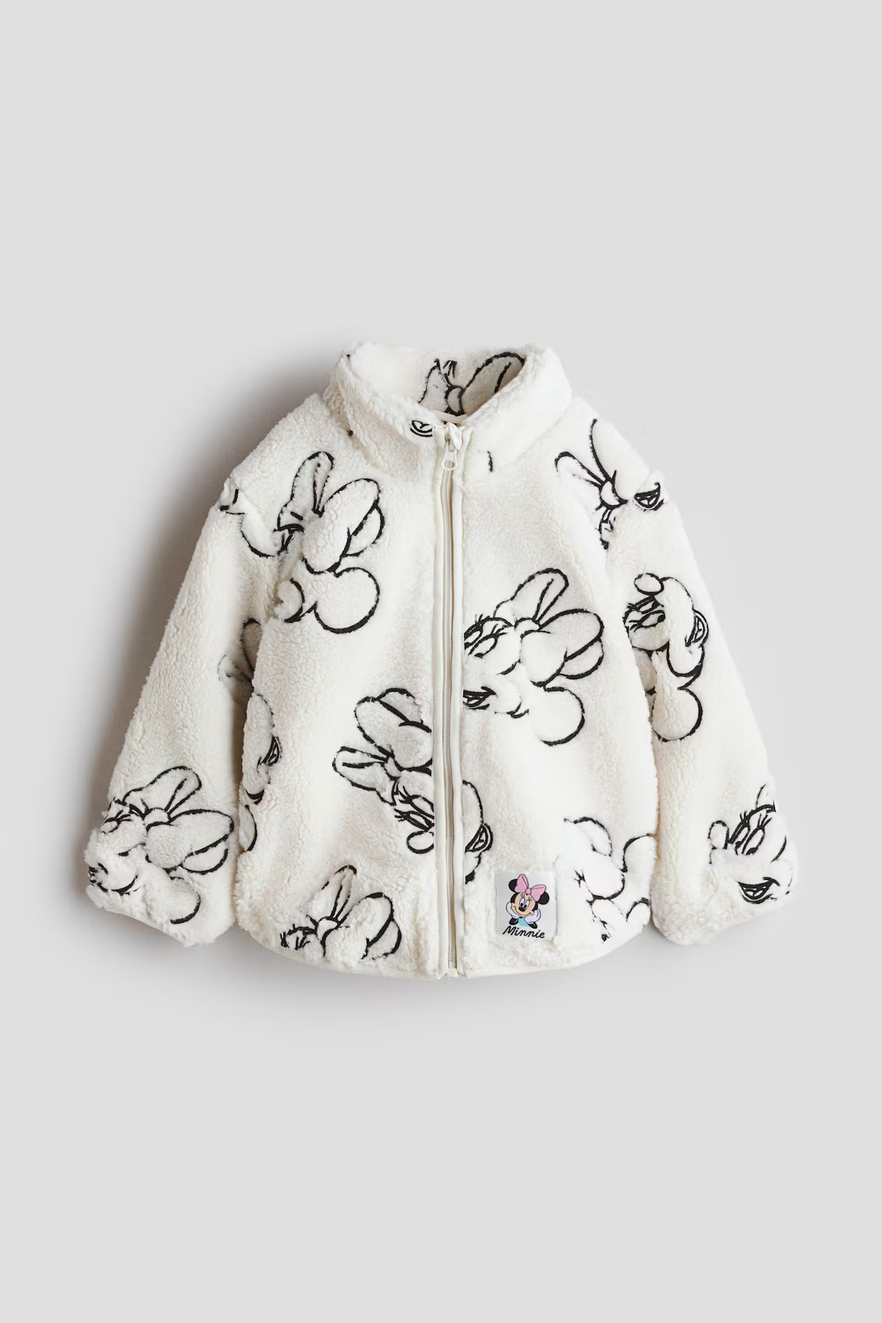 Embroidery-motif teddy jacket | H&M (UK, MY, IN, SG, PH, TW, HK)