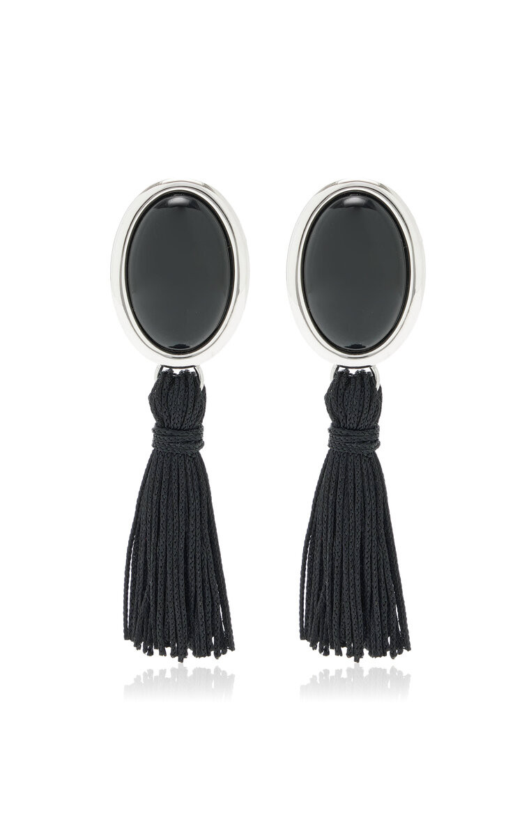 Jude Tasseled Onyx Earrings | Moda Operandi (Global)