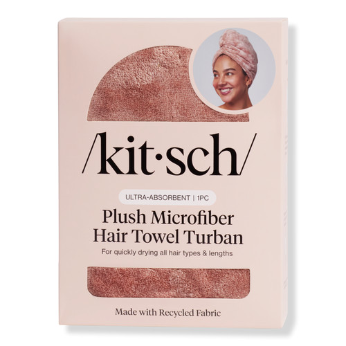 Kitsch Nano Microfiber Hair Towel Turban - Terracotta | Ulta