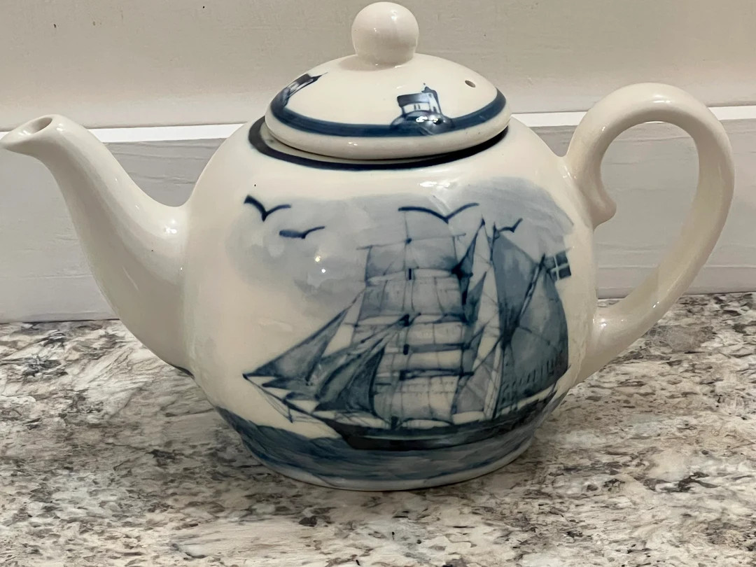 Oxney Green Nautical Sail Ship Teapot New Unused - Etsy | Etsy (US)