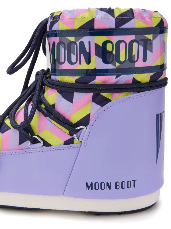 Icon geometric-pattern print boots | Farfetch Global